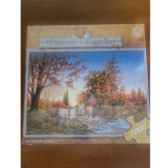 Puzzle 1000 piece "welcome to eagle bay"  NIB - Picture 1 of 4